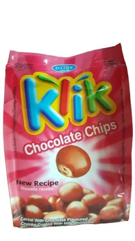 Чіпси покриті молочним шоколадом, 75 г. Klik Chocolate Chips