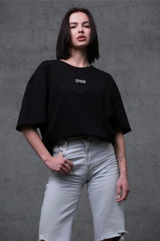 Жіноча Оверсайз Футболка З Принтом Without Streetwear 2XL/3XL Black