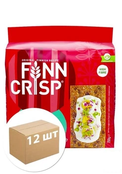 Сухарики ржаные Hi-Fibre (с отрубями) ТМ "Finn Crisp" 200г упаковка 12шт (99095)