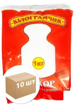 Сахар ТМ"Килограмчик" фасовка по 1кг упаковка 10 шт (87166)