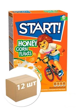 Хлопья медовые ТМ "Start" 280г упаковка 12шт (90000)