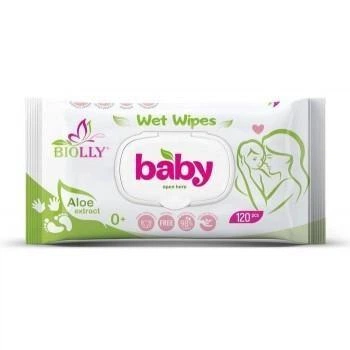 Влажные салфетки для детей BIOLLY for baby 120 шт