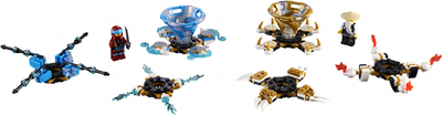 Zestaw konstrukcyjny LEGO NINJAGO Nia i Wu: Mistrzowie Spin Jitsu 227 elementów (70663) (5702016368062)