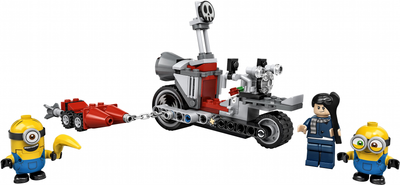 Zestaw konstrukcyjny LEGO Minions Niepowstrzymany pościg motocyklowy 136 elementów (75549) (5702016619195)