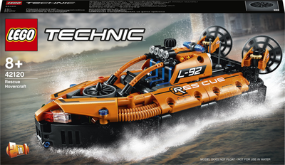 Конструктор LEGO Technic Рятувальний апарат на повітряній подушці 457 деталей (42120)