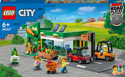 Zestaw konstrukcyjny LEGO My City Sklep spożywczy 404 elementy (60347) (5702017161617)