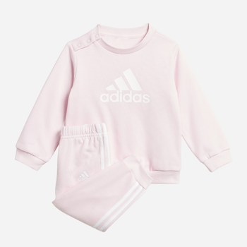 Дитячий спортивний костюм (толстовка + штани) для дівчинки Adidas I Bos Jog Ft IJ8863 104 Рожевий (4066762219483)
