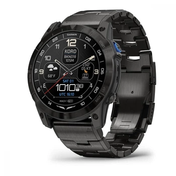Смарт-годинник Garmin D2 Mach 1 Pro with Vented Titanium Bracelet (010-02804-80/81)