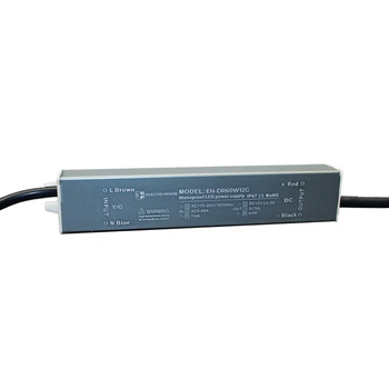 LED драйвер компактный 60 Вт 12 В (серия Герметичная IP67), гарантия 2 года EH-DR60W12G Electro House