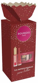 Zestaw kosmetyków dekoracyjnych Bourjois Red Płynna szminka 3.5 ml + Lakier do paznokci 9 ml + Paleta cieni do powiek 8.4 g (3616305516633)
