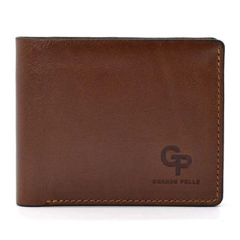 Кожаный мужской кошелек GRANDE PELLE 11х9 см (acs0029268)
