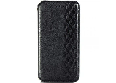 Шкіряний чохол книжка GETMAN Cubic (PU) для Xiaomi Redmi Note 13 Pro 4G / Poco M6 Pro 4G (Чорний)