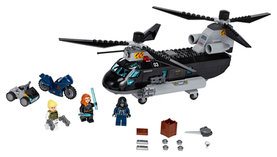 Конструктор Lego Marvel Avengers Чорна вдова і погоня за вертольотом 271 деталь (76162)