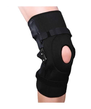 Бандаж на колінний суглоб з поліцентричними шарнірами полегшеними роз'ємний ES-798 Ortop M (обхват коліна 34-38 см)