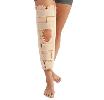Тутор коленного сустава с боковыми и задними жесткими пластинами, универсальный, 70 см IR 7000 Orliman