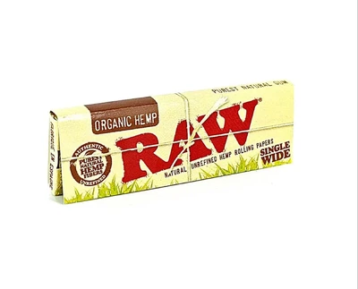 Папір для самокруток RAW Organic Hemp Single Wide 70 мм