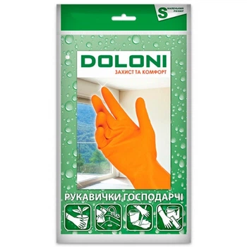 Перчатки Doloni 4544 універсальні латексні розмір S (4544)