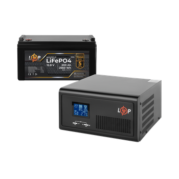 Комплект резервного питания LogicPower B1500 + литиевая (LiFePO4) батарея 2560 Wh