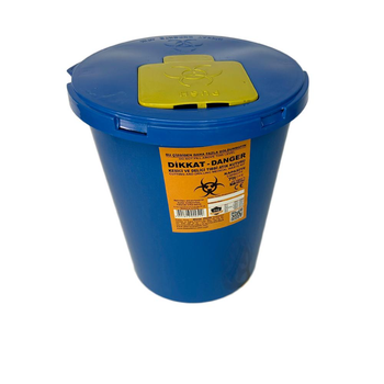 Контейнер для медицинских отходов 7 л, вторичный пластик, синий