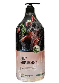 Рідке мило Bergreen з дозатором Juicy Strawberry 1000 мл (4820274560064)