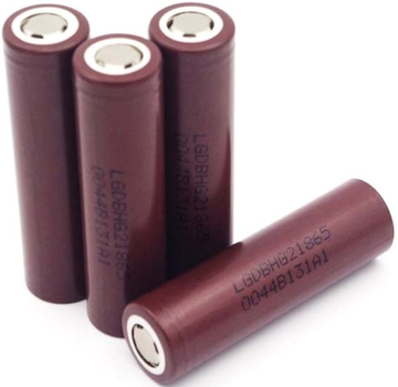 Аккумулятор LG 18650 Li-Ion LGDBHG21865, 3000mAh, 20A, 4.2/3.6/2.5V, BROWN, PVC BOX (YT00420)