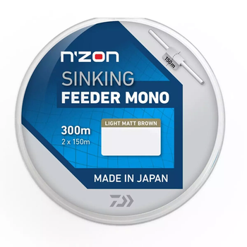 Жилка Daiwa N`Zon Sinking Feeder Mono Brown 300m 2.35kg 0.18mm (12405-018 / 2234136)