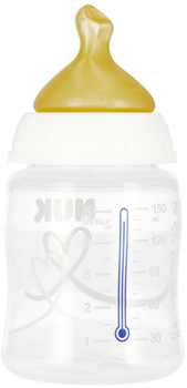 Пляшечка для годування Nuk First Choice з індикатором температури 0-6 місяців Біла 150 мл (5000005278874)