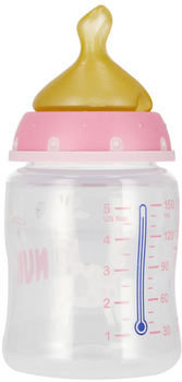 Пляшечка для годування Nuk First Choice з індикатором температури 0-6 місяців Рожева 150 мл (5000005278881)
