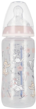 Пляшечка для годування Nuk First Choice Bambi з індикатором температури 6-18 місяців Рожева 300 мл (4008600418696)