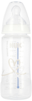 Пляшечка для годування Nuk First Choice з індикатором температури 6-18 місяців Біла 300 мл (4008600441038)
