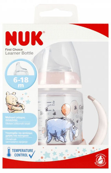 Пляшечка для годування Nuk First Choice Learning Bottle Donkey Рожева 150 мл (4008600441328)