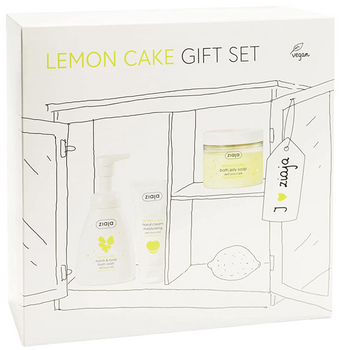 Набір косметики для догляду Ziaja Lemon Cake Крем для рук 50 мл + Мило для ванни 260 мл + Піна для тіла 250 мл (5901887050094)