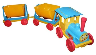 Поїзд-конструктор Doloni з двома причепами 110x25x25 см (4822003284401)