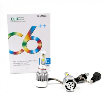 Набір LED ламп для автомобыля C6 цоколь - H3 Холодне біле світло