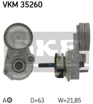 Ролик ремня приводного SKF VKM35260 Opel CORSA, Zafira, Astra, Vectra, Insignia, Meriva; Alfa Romeo 159; Chevrolet Aveo 1340268, 25189926, 25191534