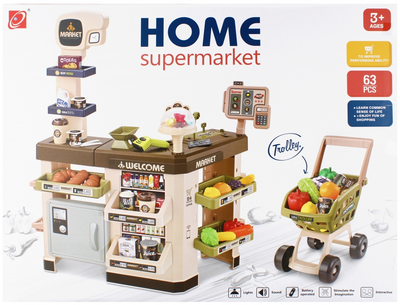 Supermarket Mega Creative Home z akcesoriami 63 elementy (5904335895803)