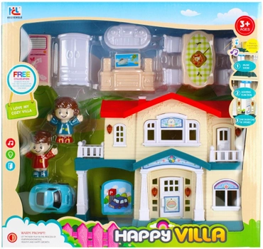 Ляльковий будиночок Mega Creative Happy Villa з аксесуарами (5908275185208)