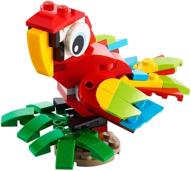 Zestaw klocków Lego Creator Papuga tropikalna 3 w 1 66 elementów (30581)