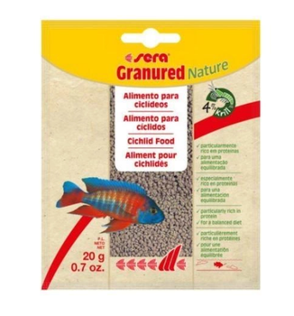 Корм для плотоядных цихлид Sera Nature Granured в гранулах 20 г 0040101