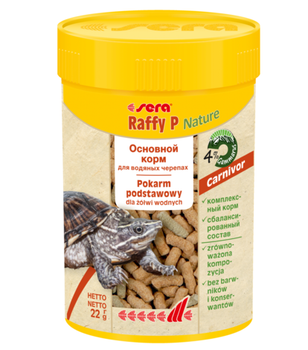Корм для плотоядных водяных черепах Sera Raffy P Nature 100 мл (22 г) 01840