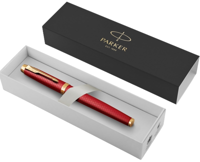 Ручка пір'яна Parker IM Premium Red & Gold Fountain Pen with Chrom Синя (3026981436505)