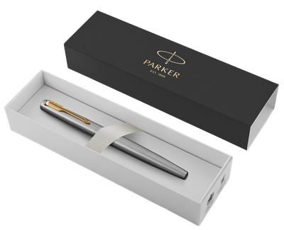 Ручка пір'яна Parker Jotter GT Gold Plated Steel Nib Синя (3026980309480)