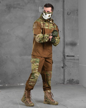 Тактический мужской костюм рип-стоп весна/лето 2XL койот+мультикам (87199)