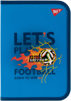 Папка для зошитів YES Football В5 на блискавці Синя (5056574429988)