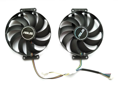 Вентилятор для видеокарты ASUS GTX 1650 1660 RTX 2060 2070 DUAL Mini FirstD FDC10H12S9-C (T129215SU PLD09210S12H T129215BU) комплект 2 шт (№313.05)