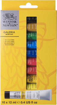 Zestaw farb akrylowych Winsor & Newton Galeria Acrylic Colour 10 x 12 ml (0884955074169)
