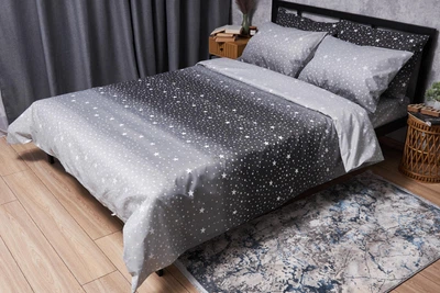 Комплект постельного белья Moon&Star Микросатин Premium «Starry Night» полуторный евро 160х220 наволочки 2х40х60 (MS-820005130)