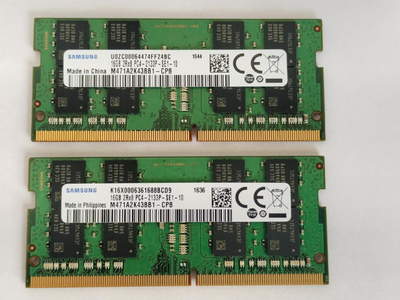 Модуль оперативної пам’яті 32Gb DDR4 Samsung 2R8 PC4 2133P M471A2K43BB1 (2 шт по 16ГБ)