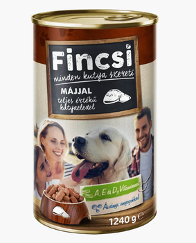 Влажный корм для собак Fincsi Liver с печенью 1.24 кг