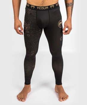 Компрессионные штаны Venum Santa Muerte Dark Side Spats - Black Brown (VENUM-04803-124-M)